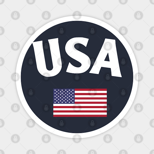 United States Flag Magnet by Issho Ni